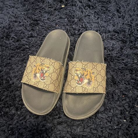 gucci yellow slides|Gucci slides size 11.